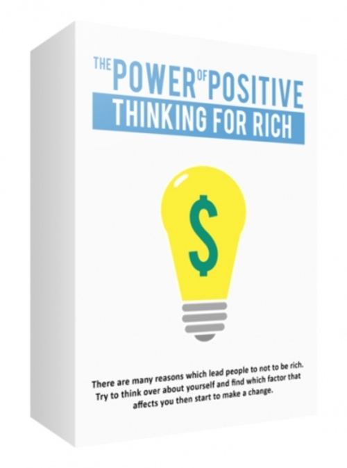 Product picture The Power of Positive Thinking For Rich - MRR