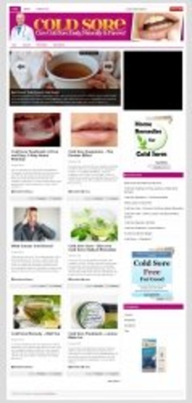 Product picture Cold Sore PLR Niche Blog 