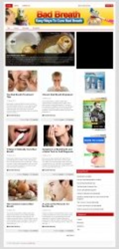 Product picture Bad breath plr niche blog